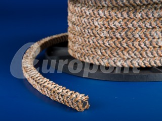 europolit PTFE packing with graphite filling interwined with KYNOL® yarn type EPK/Z